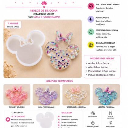 Molde de resina mickey