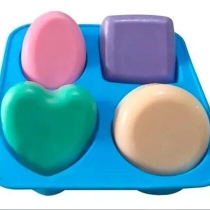 Molde de silicona jabones x 4