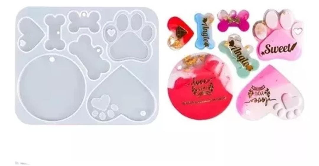 Molde de resina chapitas