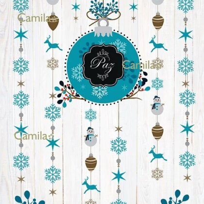 NAVIDAD AZUL A3 NAV1007