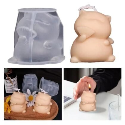 Molde de silicona gatito