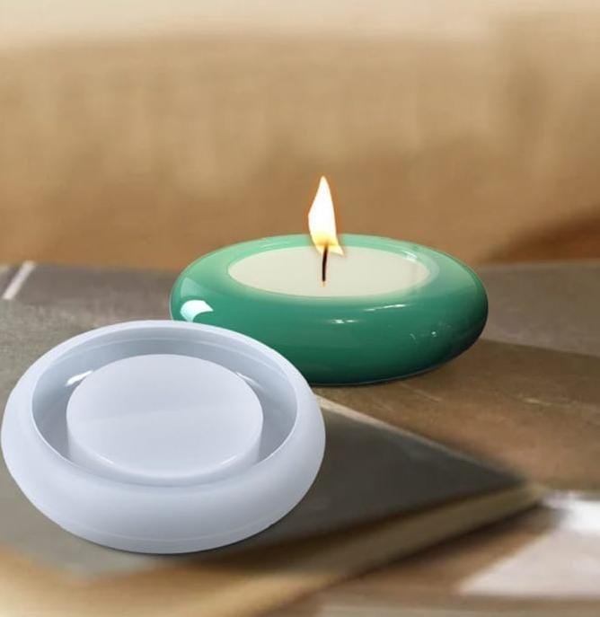 molde de resina base redonda para vela