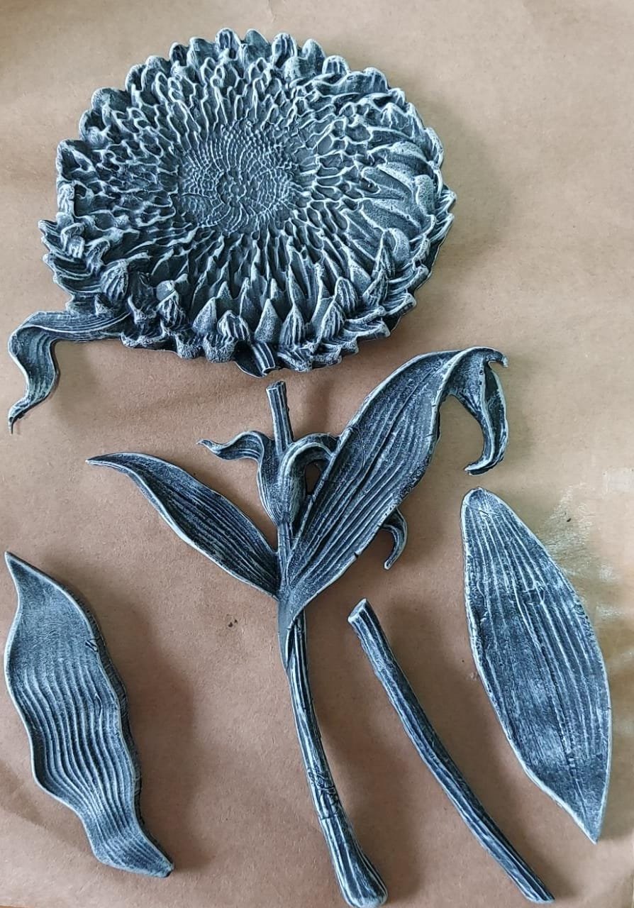 Molde de silicona flor grande