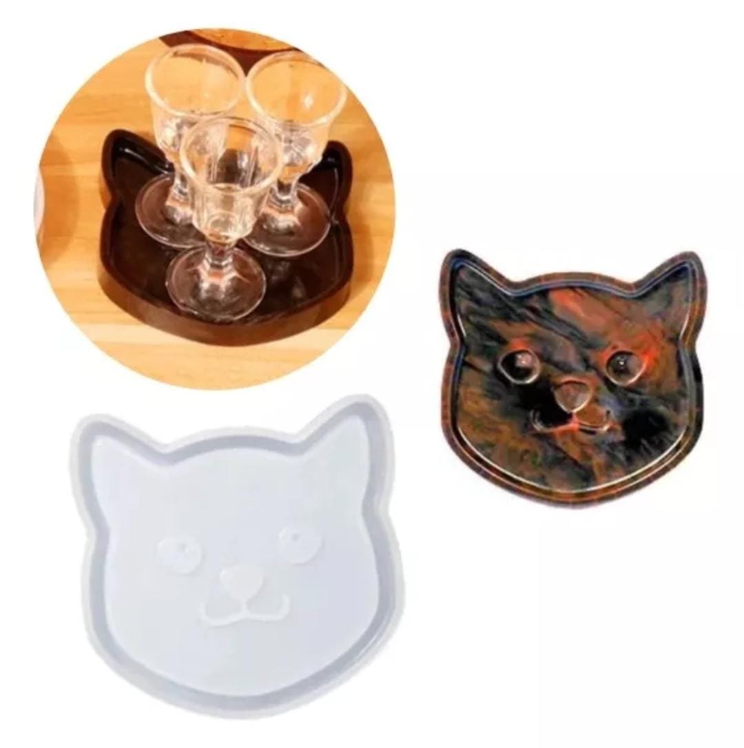 Molde de resina gatito
