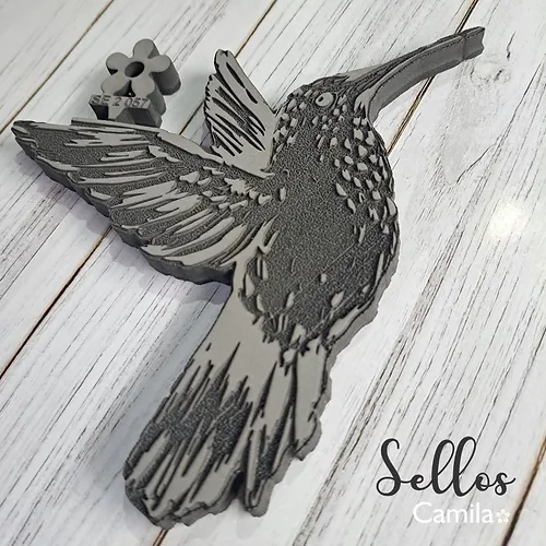 SE 2 057 Sello Colibri 15 cm.