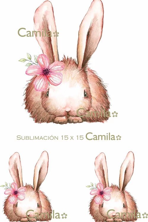 Su141 CONEJITO CON FLOR