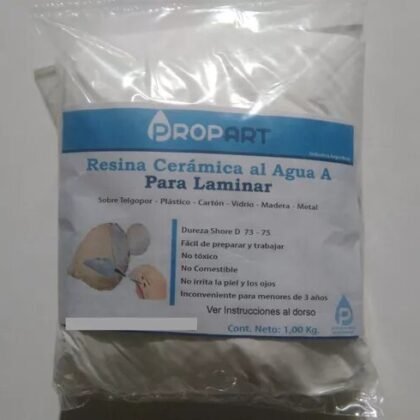 Resina ceramica al agua A para laminar 1kg