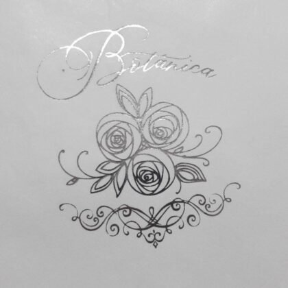 Lamina de seda con foil