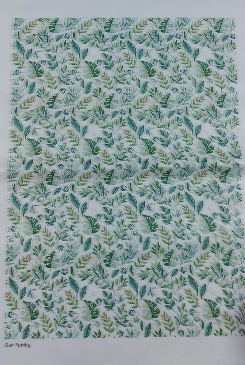 Lamina de seda xl214 hojitas