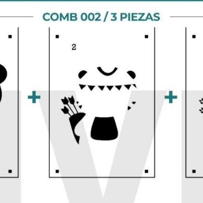 STENCIL COMB 002 10x20cm