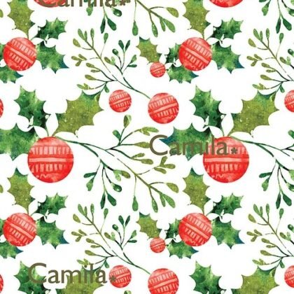 ECO LAMINA NAVIDAD MUERDAGO A4 E039