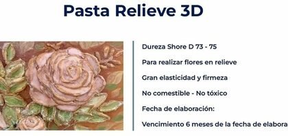 Pasta relieve 3D 1kg