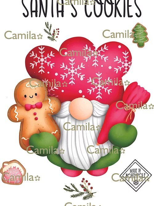 Los Roberto´s Navidad Santa´s Cookies A4 D265