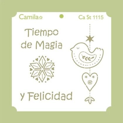 Stencil Camila Ca St 1115 20x20cm