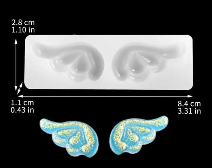 Molde de resina alas minis