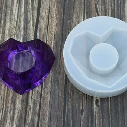 Molde de resina corazon