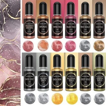 Tintas al alcohol metalicas 10ml