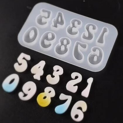 Molde de resina numeros