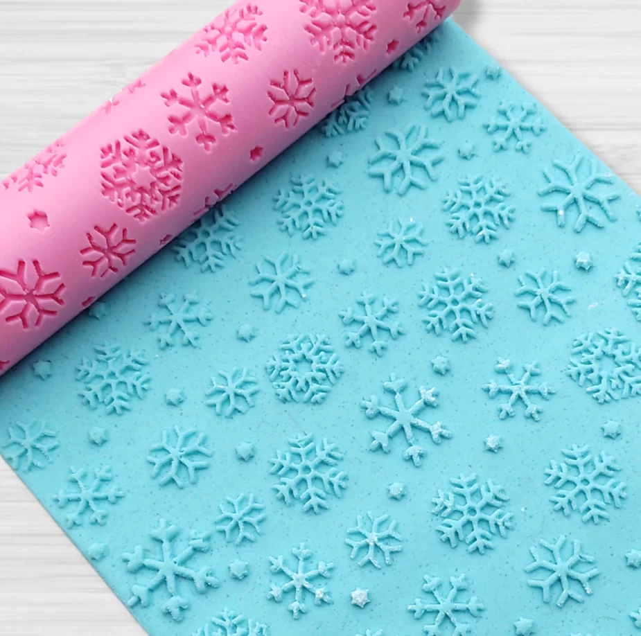 Palito texturador navidad