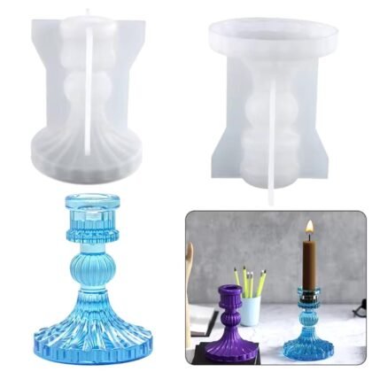 Molde de resina porta vela