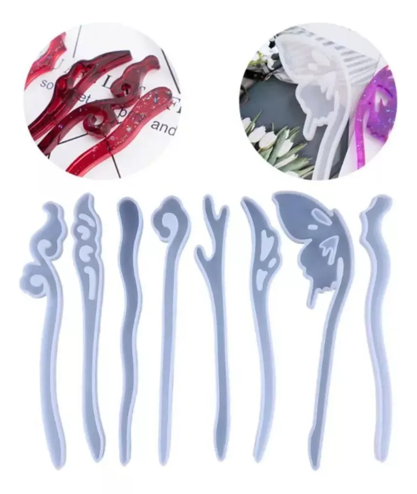 Set x8 moldes varillas para peinado