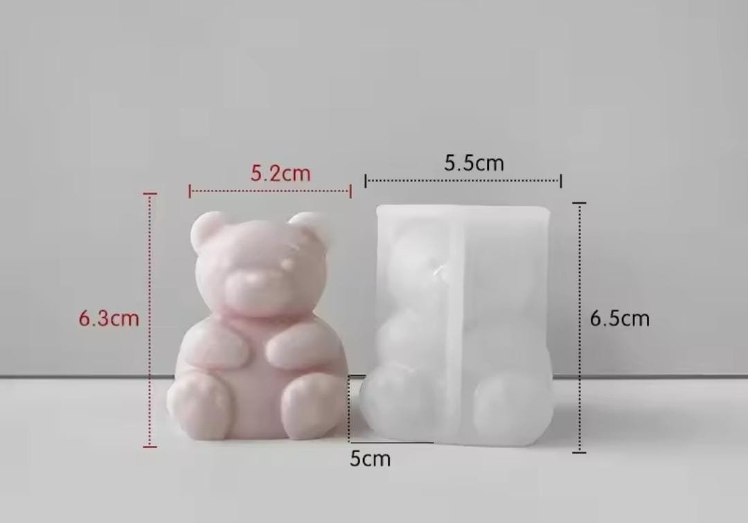 Molde de silicona vela oso