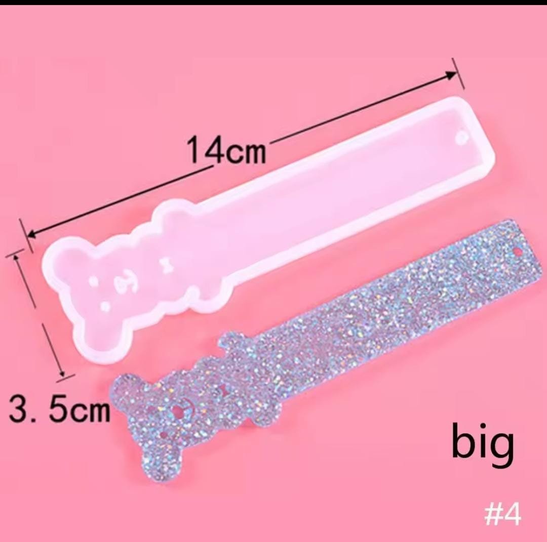 Molde de resina señalador ositos