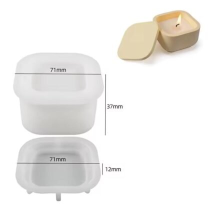 Molde cajita cuadrada