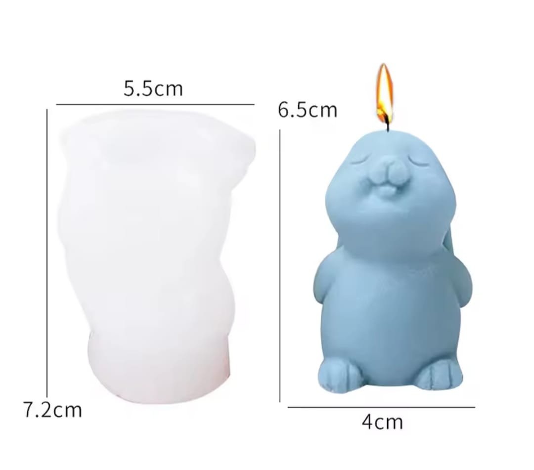 Molde de vela conejito - Imagen 2