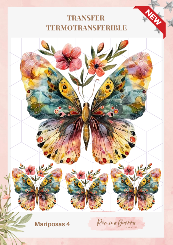 Mariposas 04 Lamina termotransferible