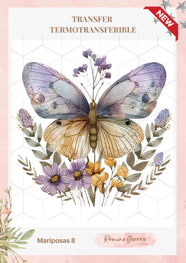 Mariposas 08 Lamina termotransferible