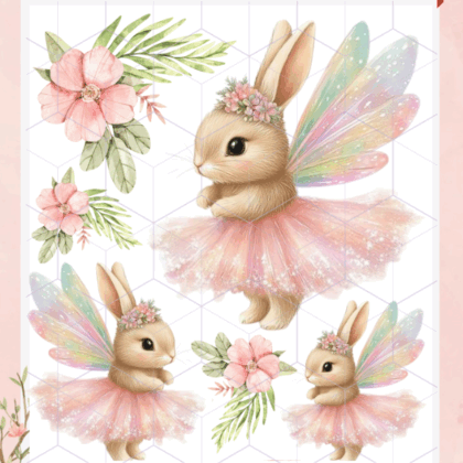 Conejos 9 Lamina termotransferible