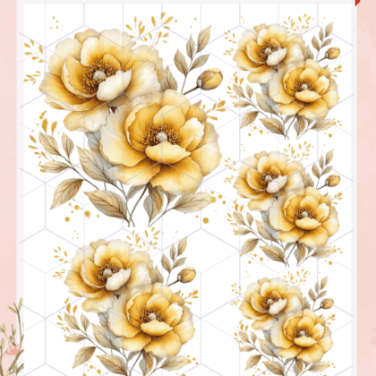 Flores 20 Lamina termotransferible