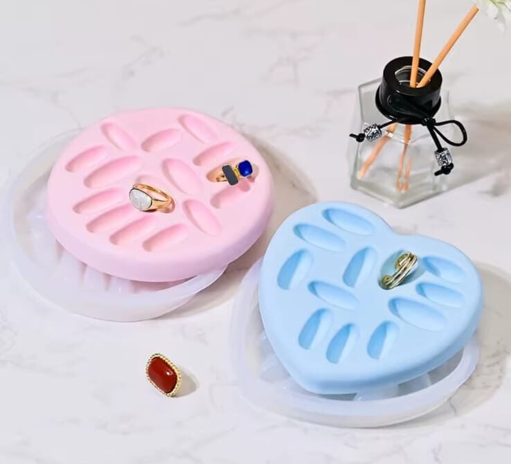 Molde de resina porta anillos