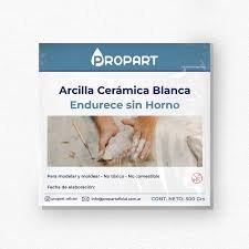 Arcilla ceramica blanca endurece sin horno
