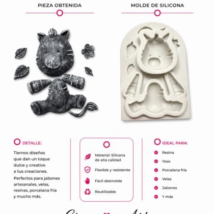 Molde de silicona animalito