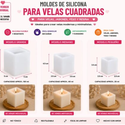 Molde de silicona cubos