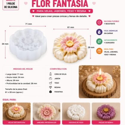 Molde flor
