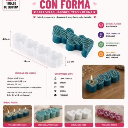 Vela de corazones