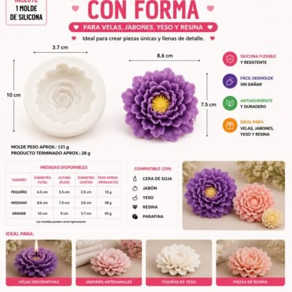 Molde de flor