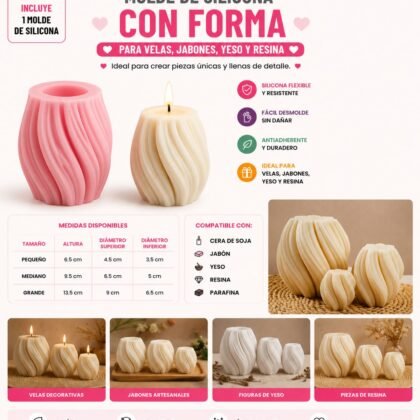 Molde de velas trompo