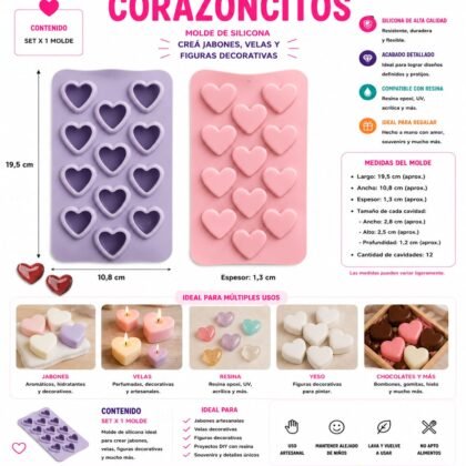 Molde corazoncitos