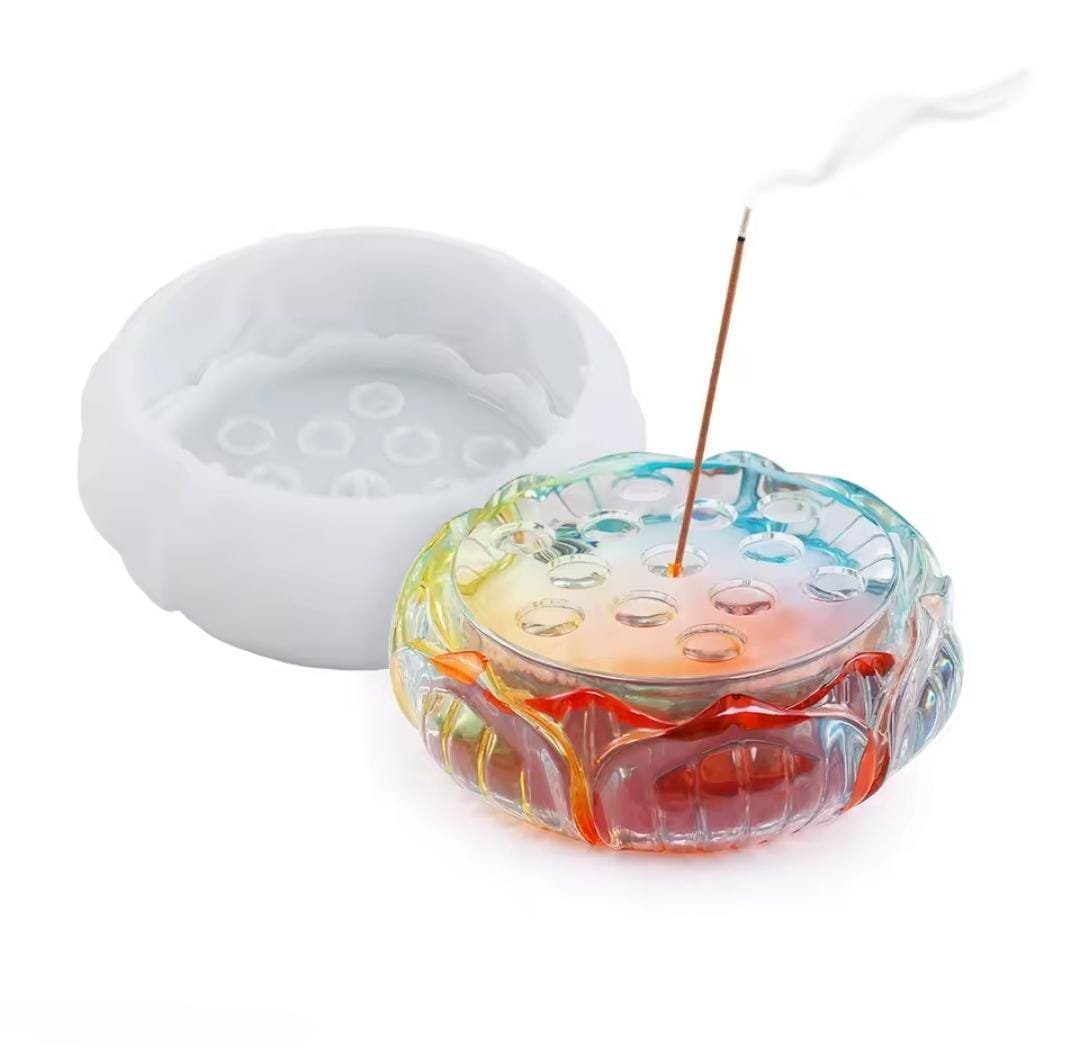 Molde de resina porta sahumerio