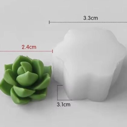 Molde de resina suculentas