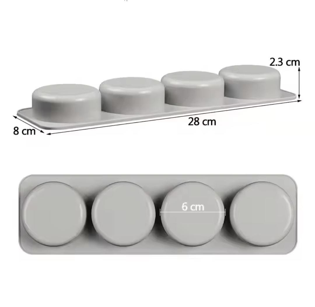Molde de silicona jabones