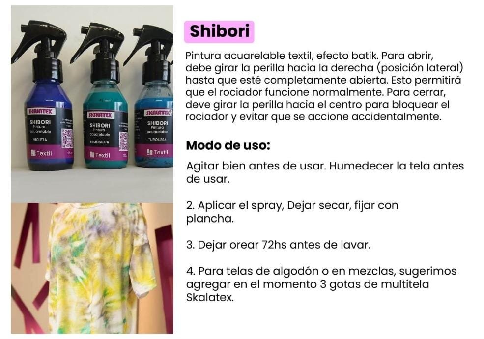 Pintura acuarelable shibori