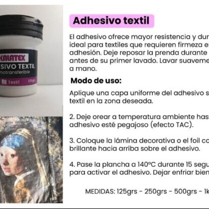 Adhesivo textil 125cc