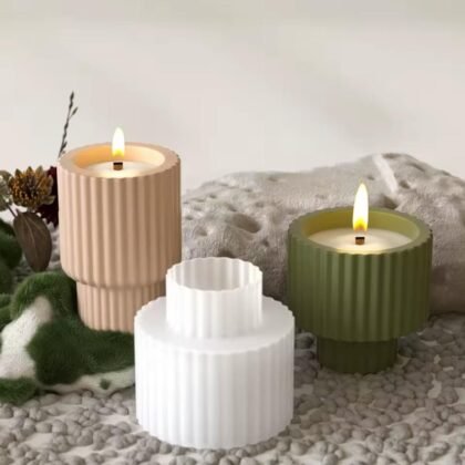 Molde resina porta vela