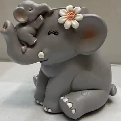 Molde maceta elefante