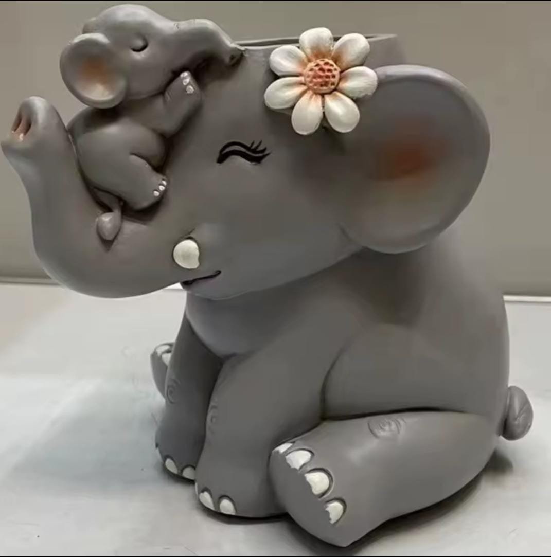 Molde maceta elefante